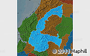 Political Map of Chone, darken