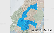 Political Map of Chone, lighten, semi-desaturated