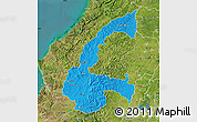 Political Map of Chone, satellite outside