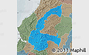 Political Map of Chone, semi-desaturated
