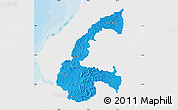 Political Map of Chone, single color outside