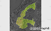 Satellite Map of Chone, darken, desaturated