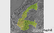 Satellite Map of Chone, desaturated