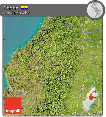 Satellite Map of Chone