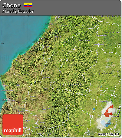 Satellite Map of Chone