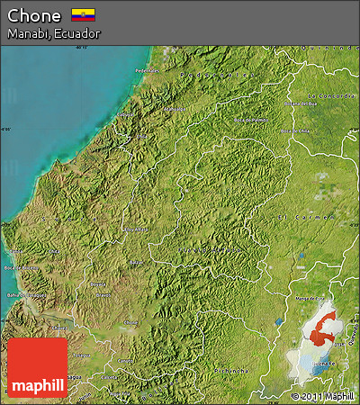 Satellite Map of Chone