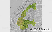 Satellite Map of Chone, lighten, desaturated