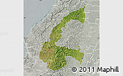 Satellite Map of Chone, lighten, semi-desaturated