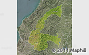 Satellite Map of Chone, semi-desaturated