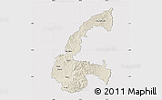 Shaded Relief Map of Chone, cropped outside