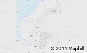 Silver Style Map of Chone, single color outside