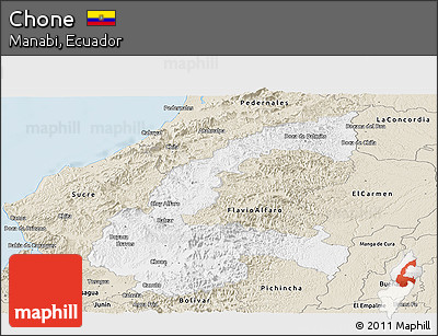 Classic Style Panoramic Map of Chone