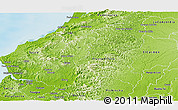 Physical Panoramic Map of Chone