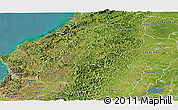 Satellite Panoramic Map of Chone