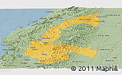 Savanna Style Panoramic Map of Chone