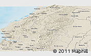 Shaded Relief Panoramic Map of Chone