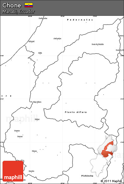 Blank Simple Map of Chone