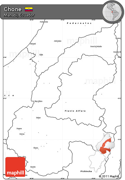 Blank Simple Map of Chone