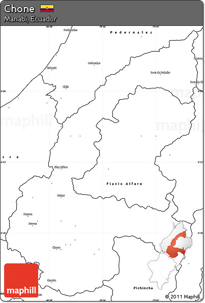 Blank Simple Map of Chone
