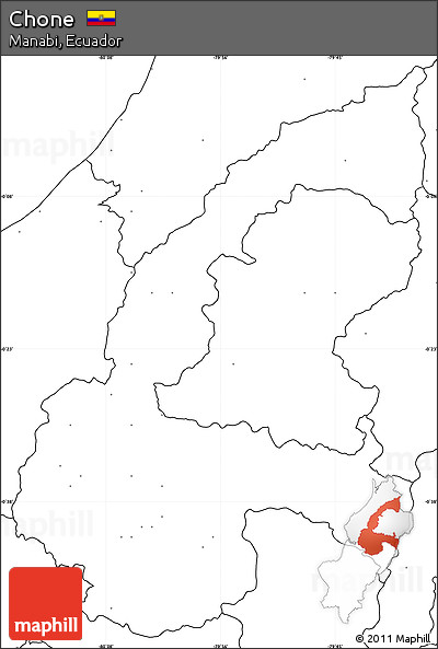 Blank Simple Map of Chone, no labels