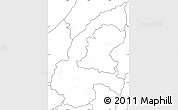 Blank Simple Map of Chone, no labels