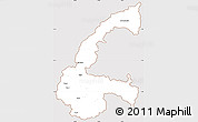 Classic Style Simple Map of Chone, cropped outside