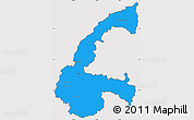 Political Simple Map of Chone, cropped outside