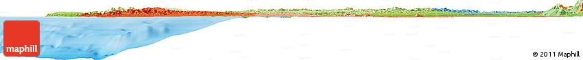 Physical Horizon Map of Manabi, political shades outside