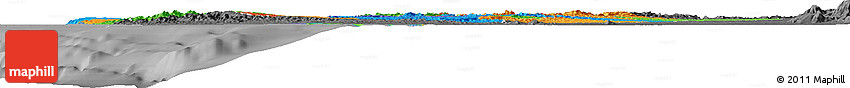 Political Horizon Map of Manabi, darken, desaturated