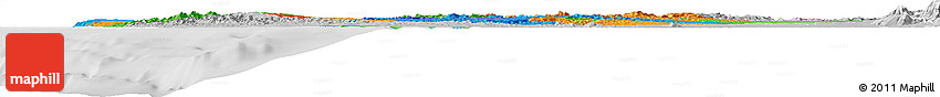 Political Horizon Map of Manabi, lighten, desaturated