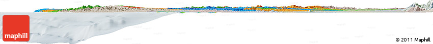 Political Horizon Map of Manabi, lighten, semi-desaturated