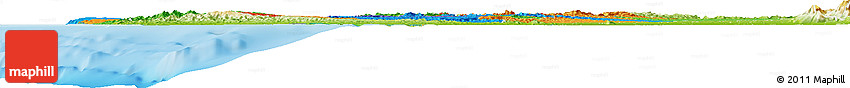 Political Horizon Map of Manabi, physical outside