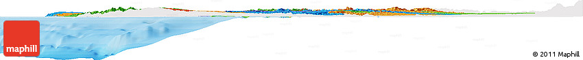Political Horizon Map of Manabi, single color outside