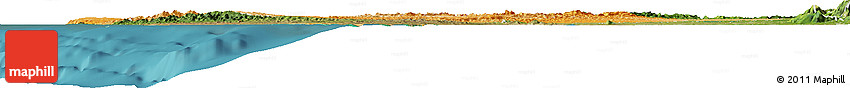 Political Shades Horizon Map of Manabi, satellite outside