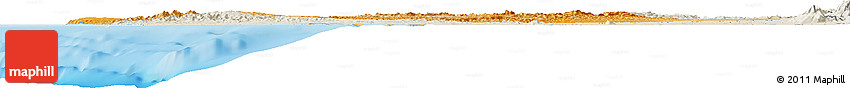 Political Shades Horizon Map of Manabi, shaded relief outside