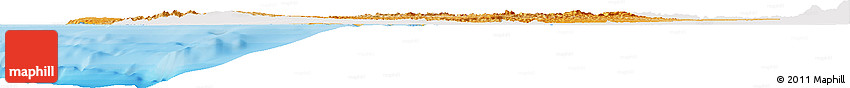 Political Shades Horizon Map of Manabi, single color outside