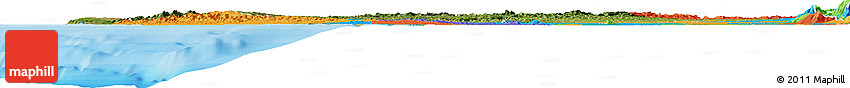 Satellite Horizon Map of Manabi, political outside