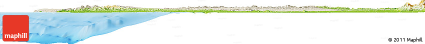 Shaded Relief Horizon Map of Manabi, physical outside