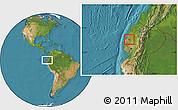 Satellite Location Map of Junin