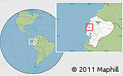 Savanna Style Location Map of Junin, highlighted country