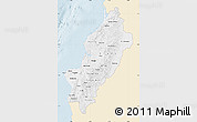 Classic Style Map of Manabi, single color outside