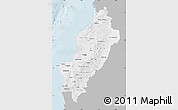 Gray Map of Manabi, single color outside