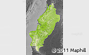 Physical Map of Manabi, darken, desaturated