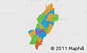 Political Map of Manabi, cropped outside