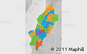 Political Map of Manabi, lighten, desaturated