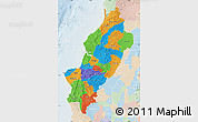 Political Map of Manabi, lighten