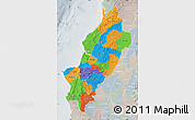 Political Map of Manabi, lighten, semi-desaturated