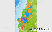 Political Map of Manabi, physical outside