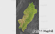 Satellite Map of Manabi, darken, desaturated