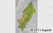 Satellite Map of Manabi, lighten, desaturated